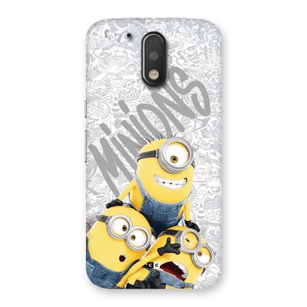 Minions Typo Back Case for Moto G4 Plus