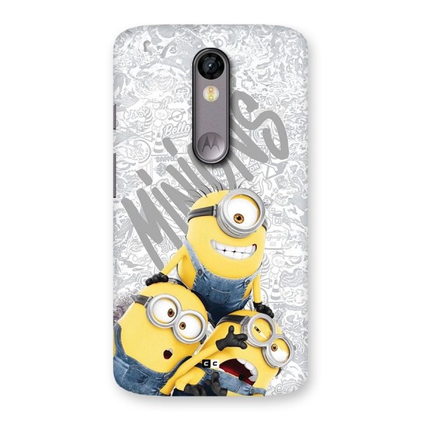 Minions Typo Back Case for Moto X Force