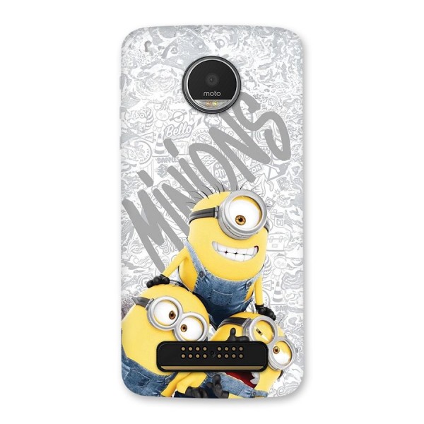 Minions Typo Back Case for Moto Z Play