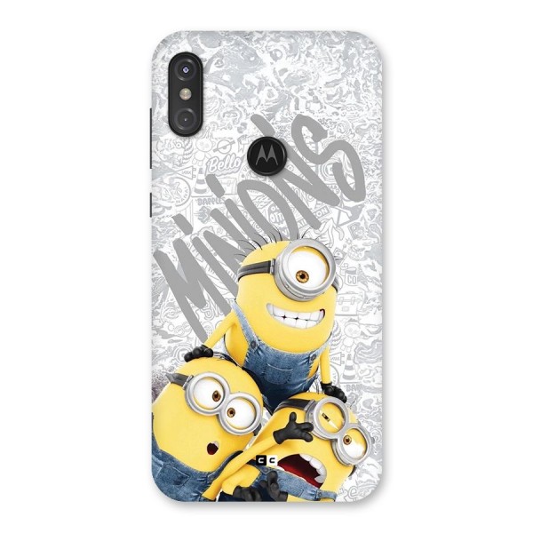 Minions Typo Back Case for Motorola One Power
