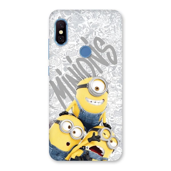 Minions Typo Back Case for Redmi Note 6 Pro