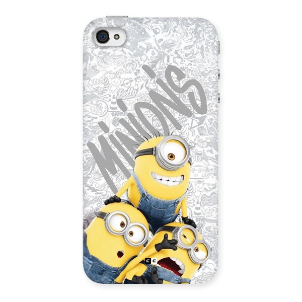 Minions Typo Back Case for iPhone 4 4s