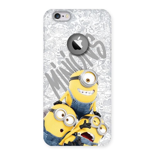 Minions Typo Back Case for iPhone 6 Logo Cut