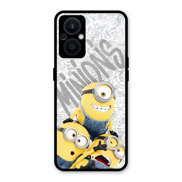 Minions Typo Glass Back Case for Oppo F21s Pro 5G