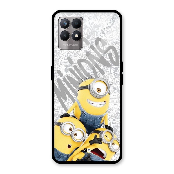 Minions Typo Glass Back Case for Realme Narzo 50