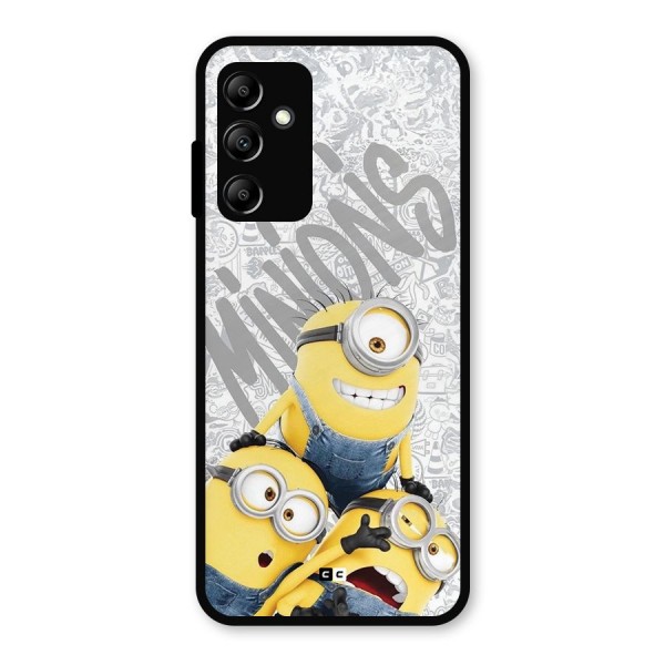 Minions Typo Metal Back Case for Galaxy A14 5G