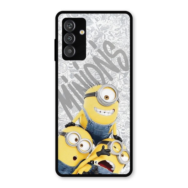 Minions Typo Metal Back Case for Galaxy M14 5G