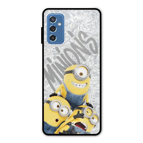 Minions Typo Metal Back Case for Galaxy M52 5G