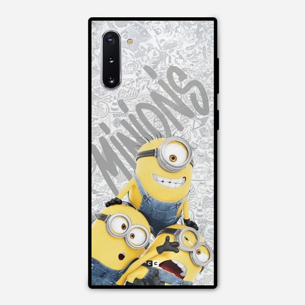 Minions Typo Metal Back Case for Galaxy Note 10