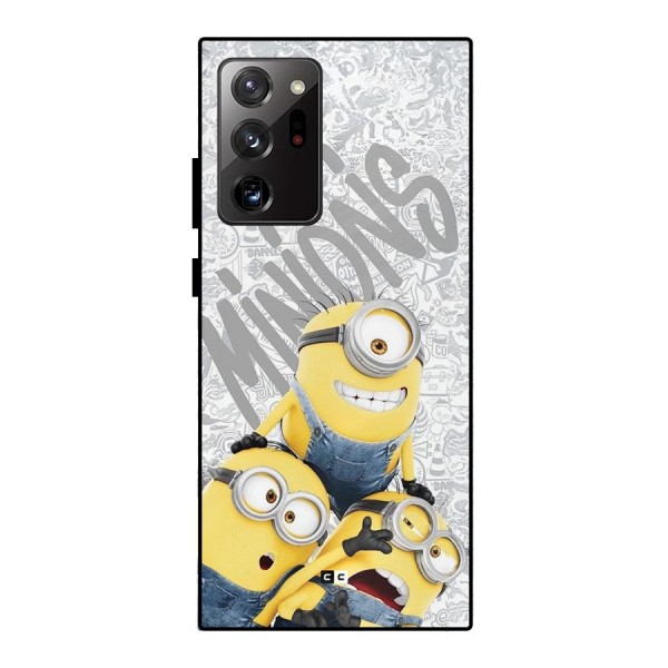 Minions Typo Metal Back Case for Galaxy Note 20 Ultra