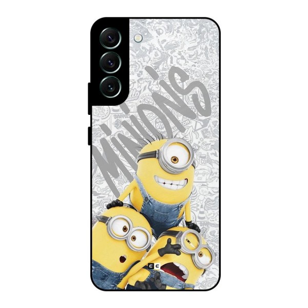 Minions Typo Metal Back Case for Galaxy S22 Plus 5G