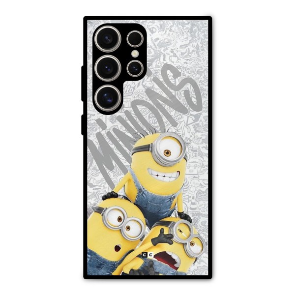 Minions Typo Metal Back Case for Galaxy S24 Ultra
