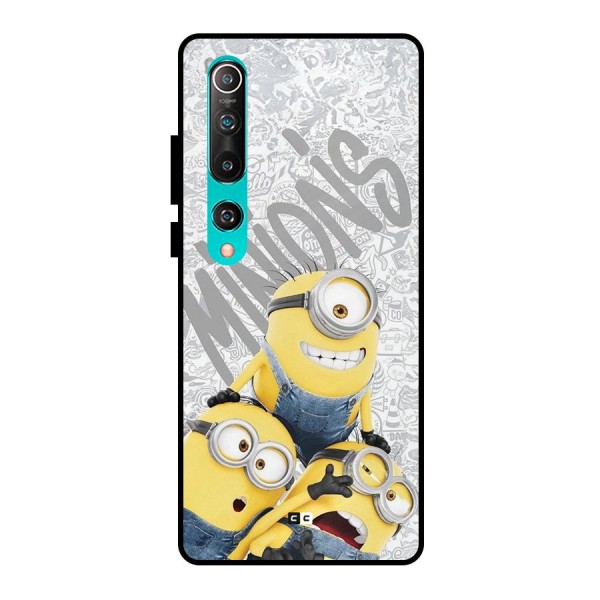 Minions Typo Metal Back Case for Mi 10
