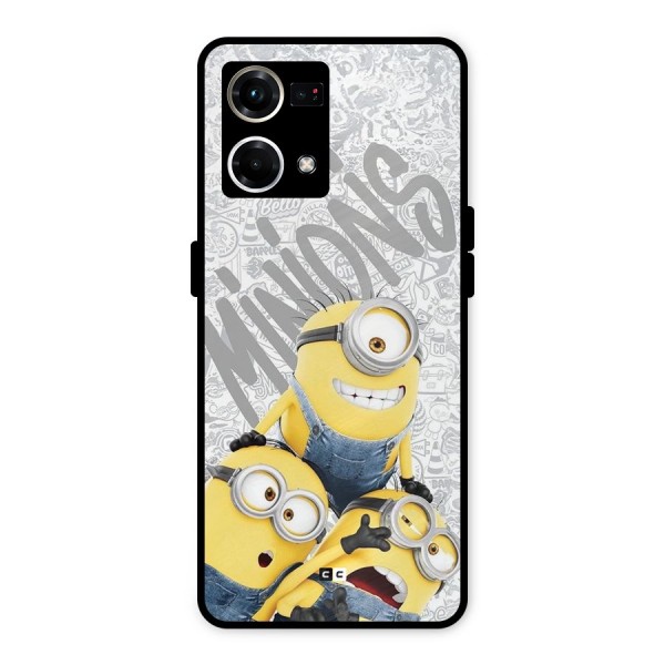 Minions Typo Metal Back Case for Oppo F21 Pro 4G