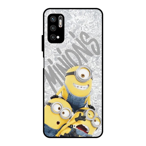 Minions Typo Metal Back Case for Poco M3 Pro 5G