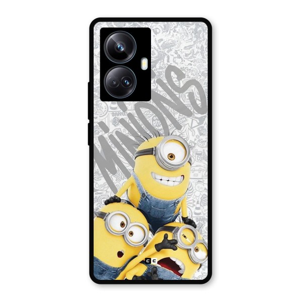 Minions Typo Metal Back Case for Realme 10 Pro Plus