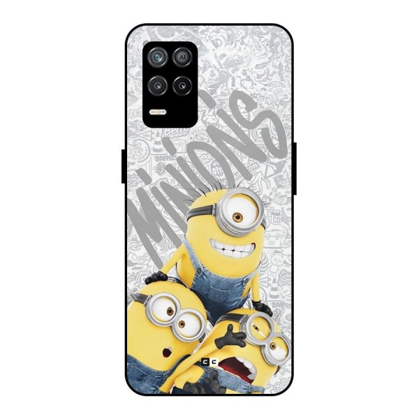 Minions Typo Metal Back Case for Realme 9 5G