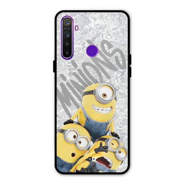 Minions Typo Metal Back Case for Realme Narzo 10