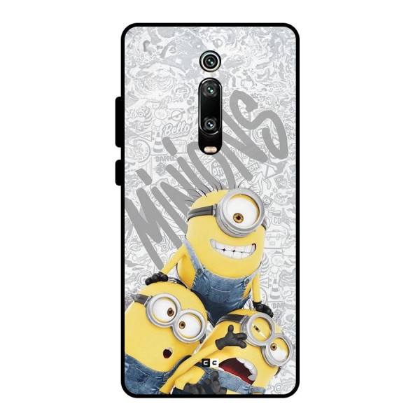 Minions Typo Metal Back Case for Redmi K20 Pro