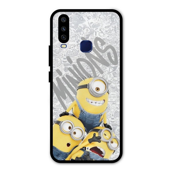 Minions Typo Metal Back Case for Vivo V17