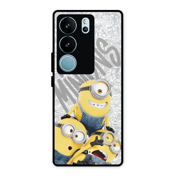 Minions Typo Metal Back Case for Vivo V29