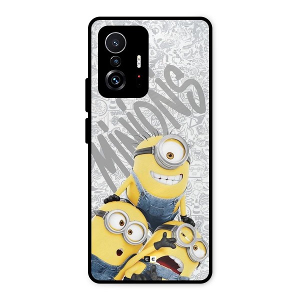 Minions Typo Metal Back Case for Xiaomi 11T Pro