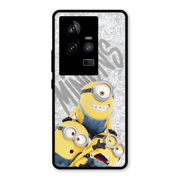 Minions Typo Metal Back Case for iQOO 11 5G