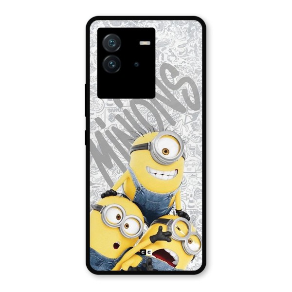 Minions Typo Metal Back Case for iQOO Neo 6 5G