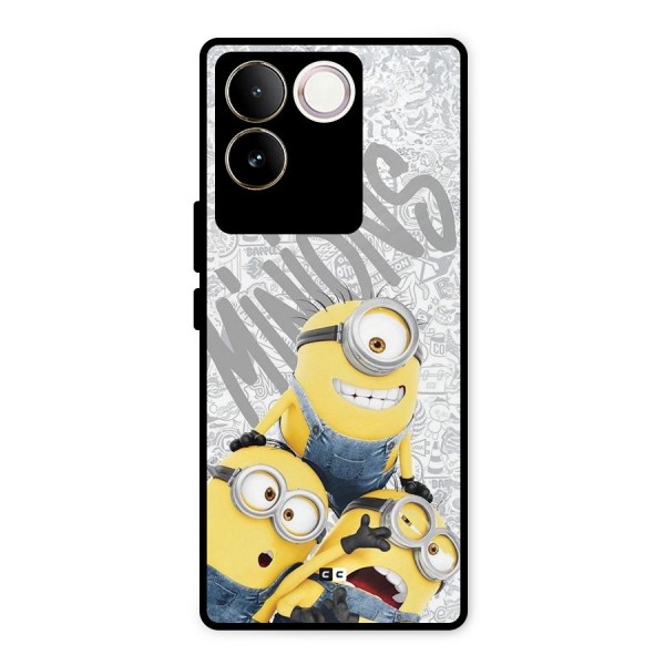 Minions Typo Metal Back Case for iQOO Z7 Pro