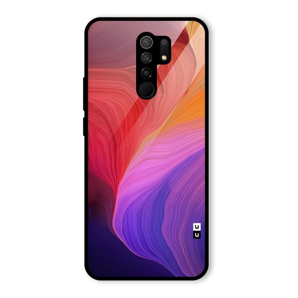 Modern Colors Mix Glass Back Case for Redmi 9 Prime