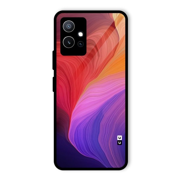 Modern Colors Mix Glass Back Case for Vivo iQOO Z6