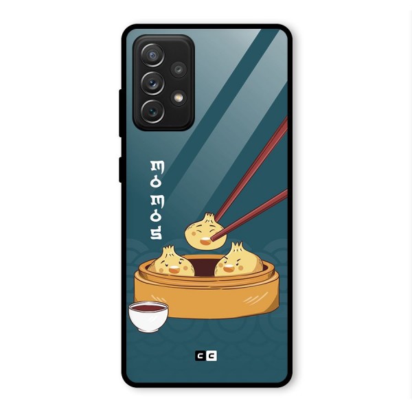 Momos Lover Glass Back Case for Galaxy A72