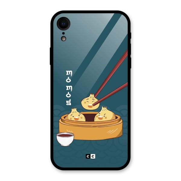 Momos Lover Glass Back Case for iPhone XR