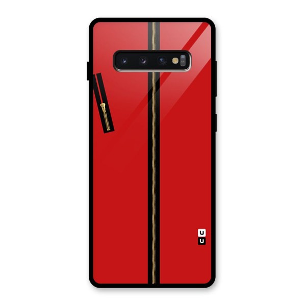 Money Heist Dress Code Minimalist Glass Back Case for Galaxy S10 Plus