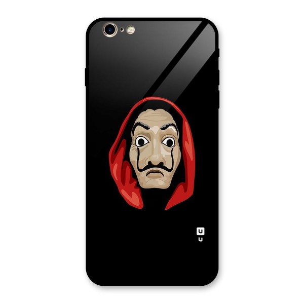Money Heist Mask Glass Back Case for iPhone 6 Plus 6S Plus