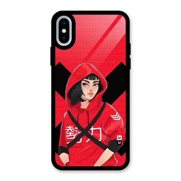 Money Heist Tokyo Digital Art Glass Back Case for iPhone X