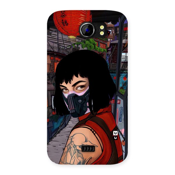 Money Heist Tokyo Mask Back Case for Micromax Canvas 2 A110