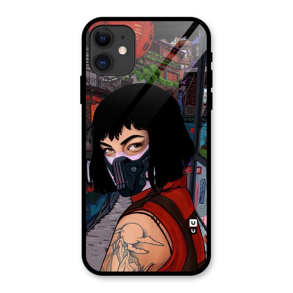 Money Heist Tokyo Mask Glass Back Case for iPhone 11