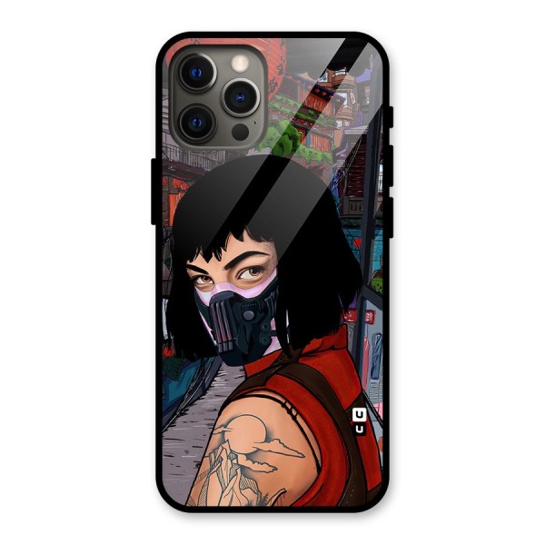 Money Heist Tokyo Mask Glass Back Case for iPhone 12 Pro Max