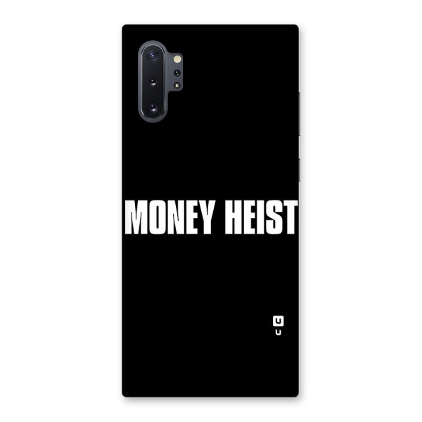 Money Heist Typography Back Case for Galaxy Note 10 Plus