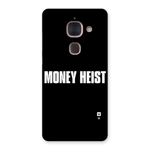 Money Heist Typography Back Case for Le Max 2