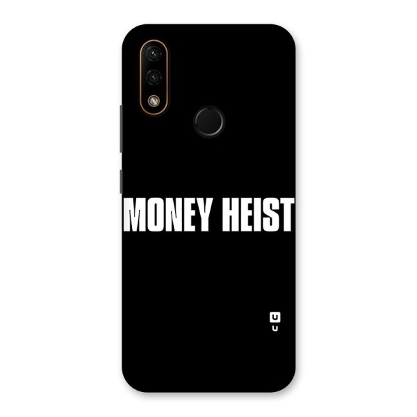 Money Heist Typography Back Case for Lenovo A6 Note