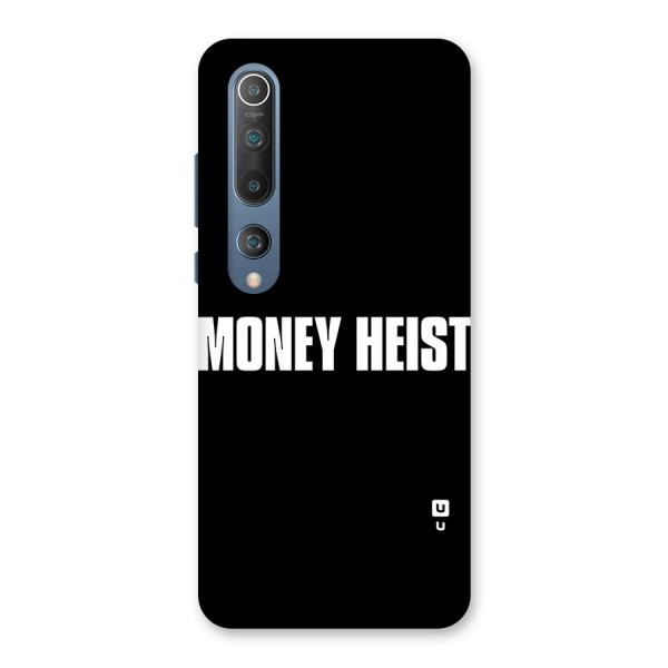 Money Heist Typography Back Case for Mi 10