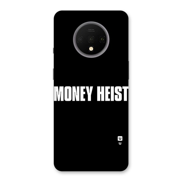 Money Heist Typography Back Case for OnePlus 7T