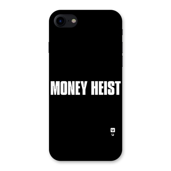 Money Heist Typography Back Case for iPhone SE 2020