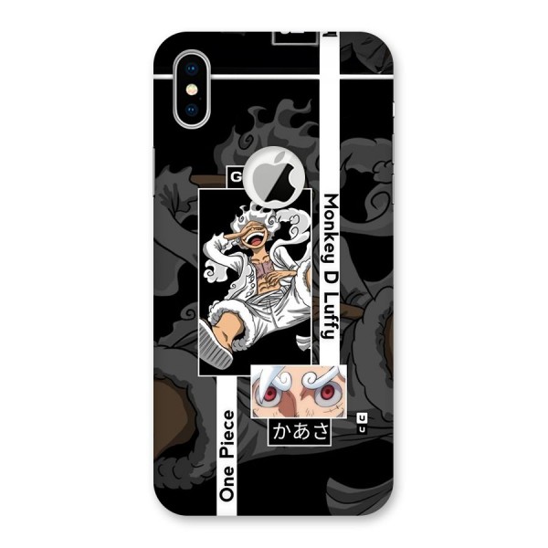 Monkey D luffy New Gear Back Case for iPhone X Logo Cut