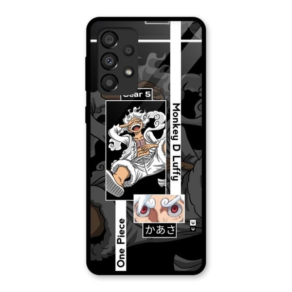 Monkey D luffy New Gear Glass Back Case for Galaxy A33 5G