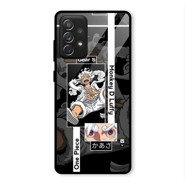 Monkey D luffy New Gear Glass Back Case for Galaxy A72