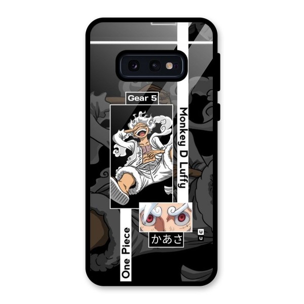 Monkey D luffy New Gear Glass Back Case for Galaxy S10e
