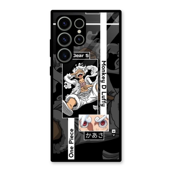 Monkey D luffy New Gear Glass Back Case for Galaxy S23 Ultra